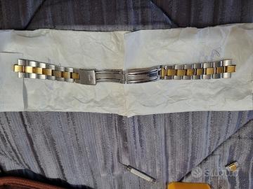 Bracciale acciaio oro baume & mercier rarissimo