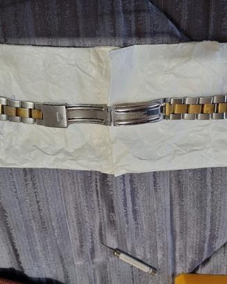 Bracciale acciaio oro baume & mercier rarissimo