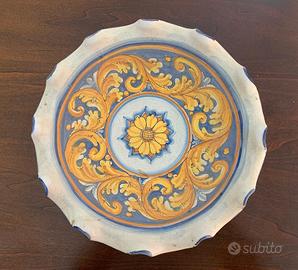 centrotavola  in ceramica decorata