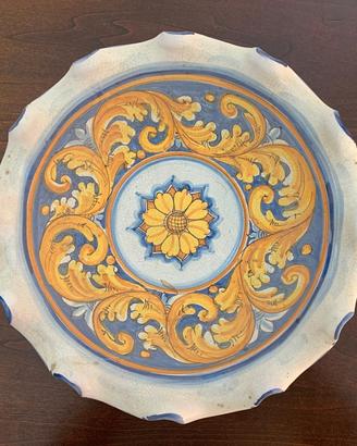 centrotavola  in ceramica decorata