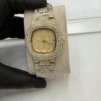 Orologio Luxury "Iced Out" Gold - Design Square -