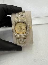 Orologio Luxury "Iced Out" Gold - Design Square -