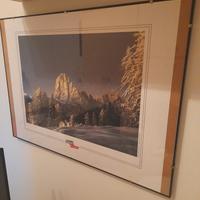 quadro poster montagna incorniciato