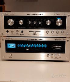 amplificatore Marantz 1070 e  sinto Marantz 104