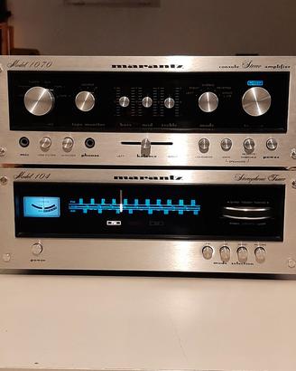 amplificatore Marantz 1070 e  sinto Marantz 104