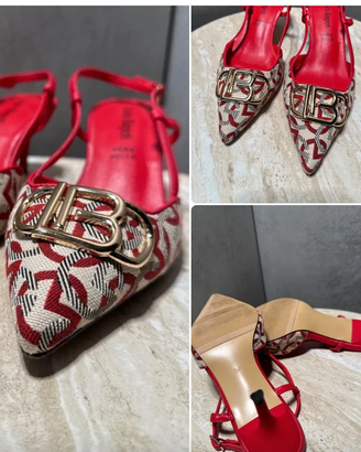 Slingback Laura Biagiotti rosse n. 36