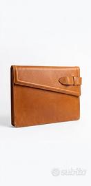 Pochette vintage in pelle anni '70/'80 con cintura