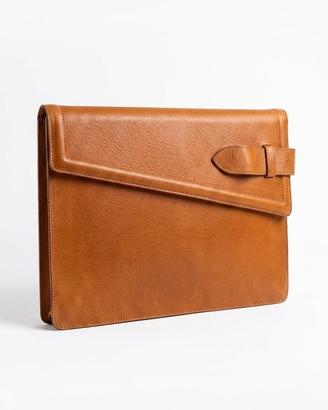 Pochette vintage in pelle anni '70/'80 con cintura