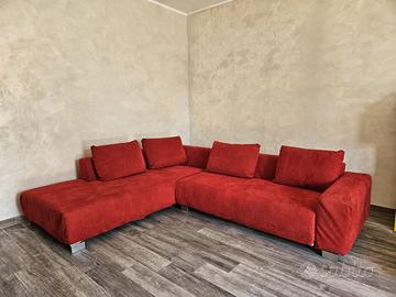 Divano angolare rosso Divanidea