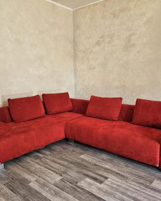 Divano angolare rosso Divanidea