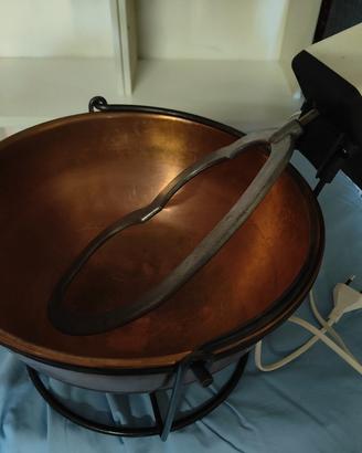 Paiolo x polenta con mescolatore a motore