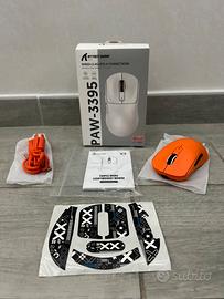 Mouse Gaming  X3 PAW-3395 Wireless Arancione Nuovo