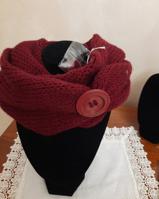 Scaldacollo sciarpa circolare Lavorata a mano