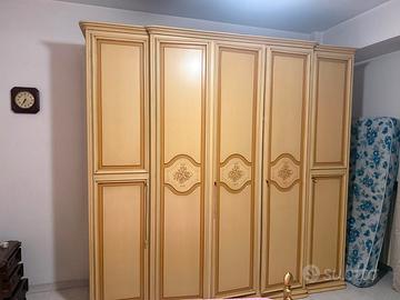 Armadio guardaroba classico 5 ante decorato