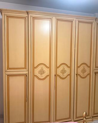 Armadio guardaroba classico 5 ante decorato
