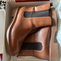 Chelesa boots marroni in pelle made in Italy