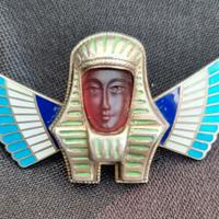 spilla art deco egyptian revival