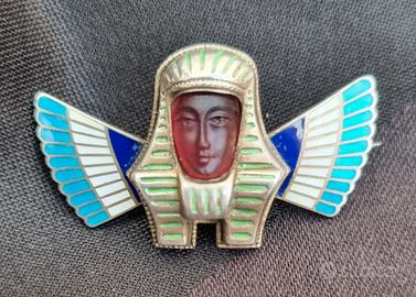 spilla art deco egyptian revival