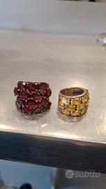 Anelli argento con pietre dure