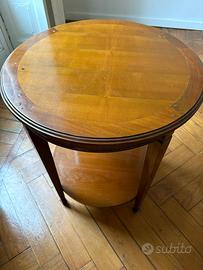 Tavolino stile direttorio legno massello