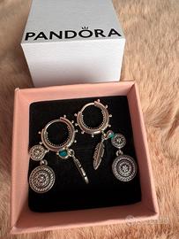 Set 2 paia orecchini Pandora
