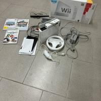 Wii con scatola e 3 giochi