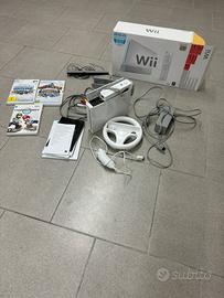 Wii con scatola e 3 giochi