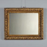 Specchiera con Cornice in Legno Dorato Intagliato