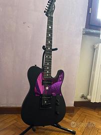 Harley Benton TE-20HH SBK modificata per metal