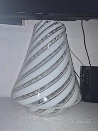 Lampada da tavola in vetro di murano