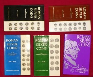 ROMAN SILVER COINS Seaby 5 volumi