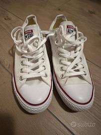 Scarpe Converse All Star taglia 42 bianche