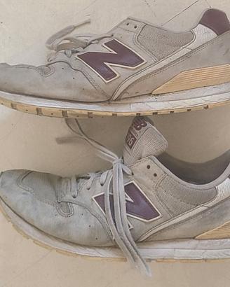 New Balance 996 grigio con accenti bordeaux - n 45