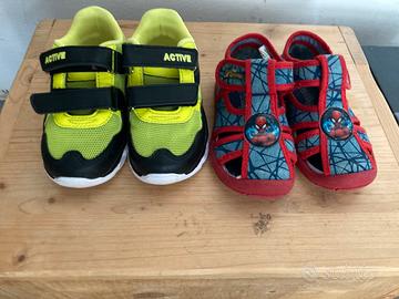 Scarpe bambino 2 paia numero 24