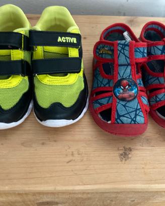 Scarpe bambino 2 paia numero 24