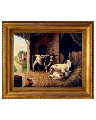 Ernesto Pisani, Dipinto Olio su tela, Scena rurale