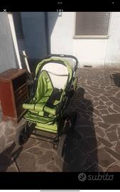 Passeggino fronte mondo e fronte mamma,
