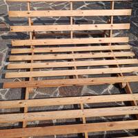 Struttura Futon in legno recrinabile 200x139 cm