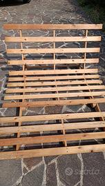Struttura Futon in legno recrinabile 200x139 cm