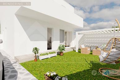 Nuova costruzione piano terra con giardino
