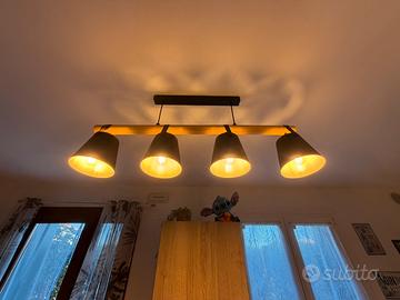 Lampadario a sospensione moderno a 4 punti luce