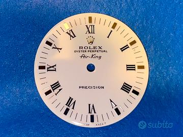 Quadrante originale rolex air king 1991 bianco