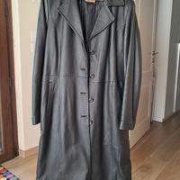 cappotto in pelle morbida imbottito 