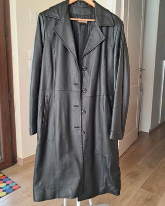 cappotto in pelle morbida imbottito 