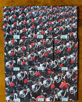 9 Scatole di Fiammiferi Decorativi "I Carabinieri"