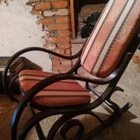 sedia dondolo vintage 