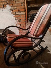 sedia dondolo vintage 