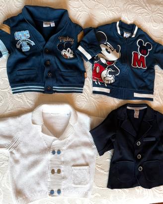 Set 4 cardigan in cotone Original marines + tg 6/9