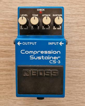BossCS-3-Pedale effetto compressore chitarra basso