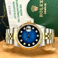 Rolex Datejust 16233 Blu Diamanti Full Set